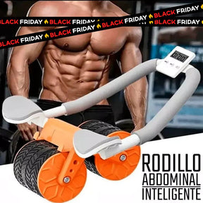 Rodillo Abdominal con Pantalla Digital - OFERTA BLACK 🔥