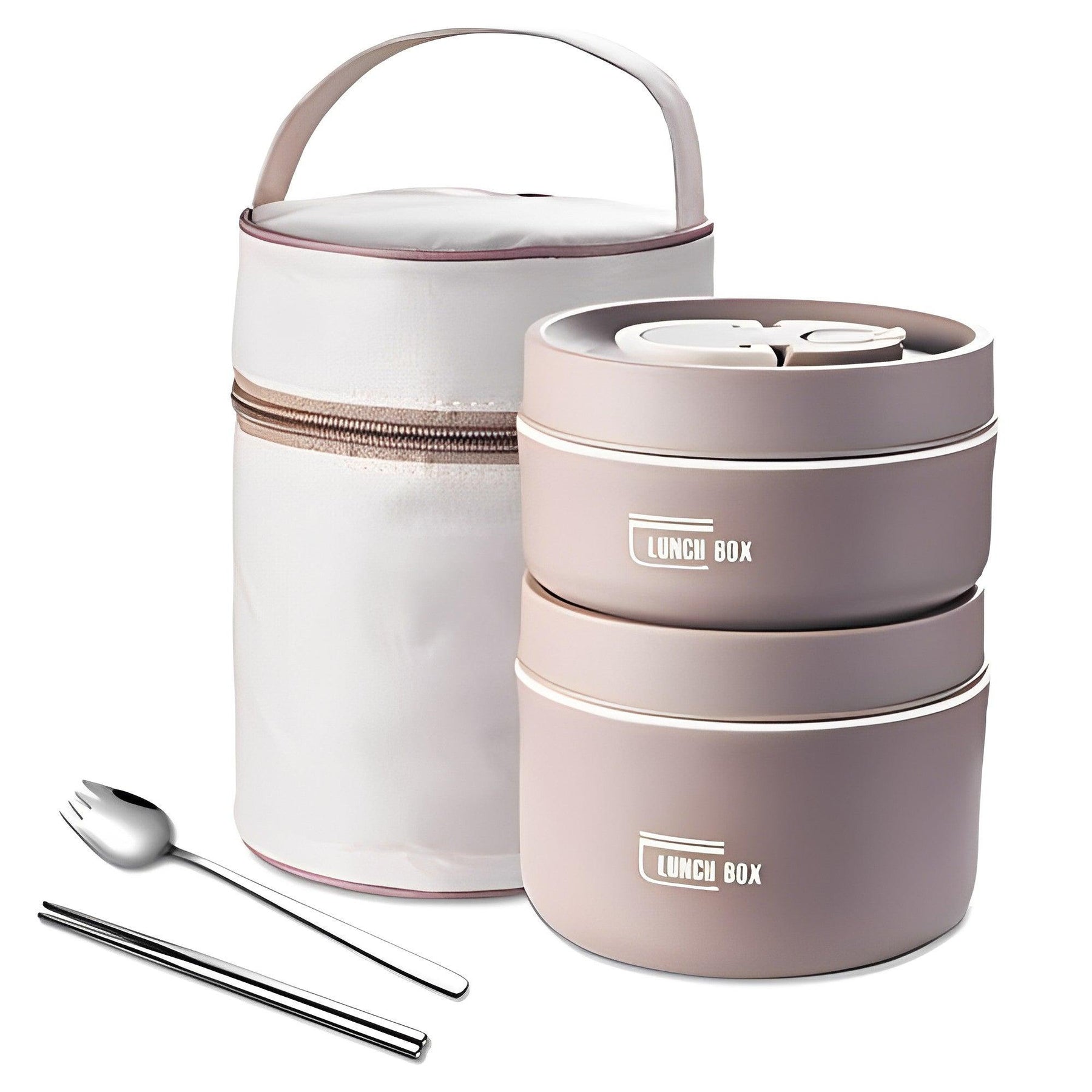 KIT DE RECIPIENTES TÉRMICOS LUNCHBOX + LUNCHERA Y UTENSILIOS GRATIS