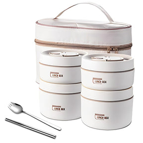 KIT DE RECIPIENTES TÉRMICOS LUNCHBOX + LUNCHERA Y UTENSILIOS GRATIS