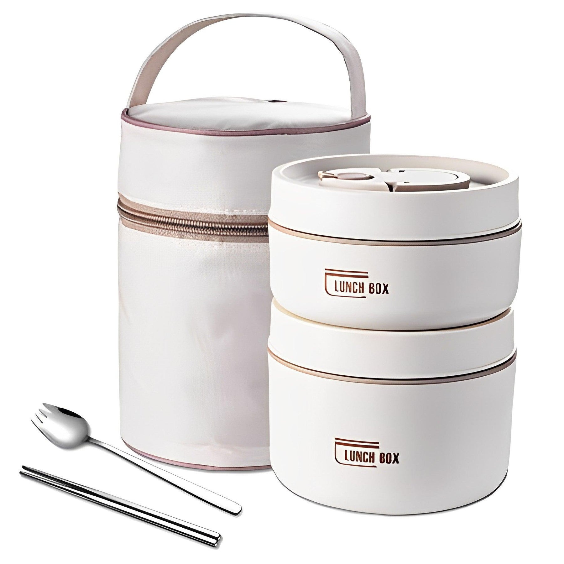 KIT DE RECIPIENTES TÉRMICOS LUNCHBOX + LUNCHERA Y UTENSILIOS GRATIS