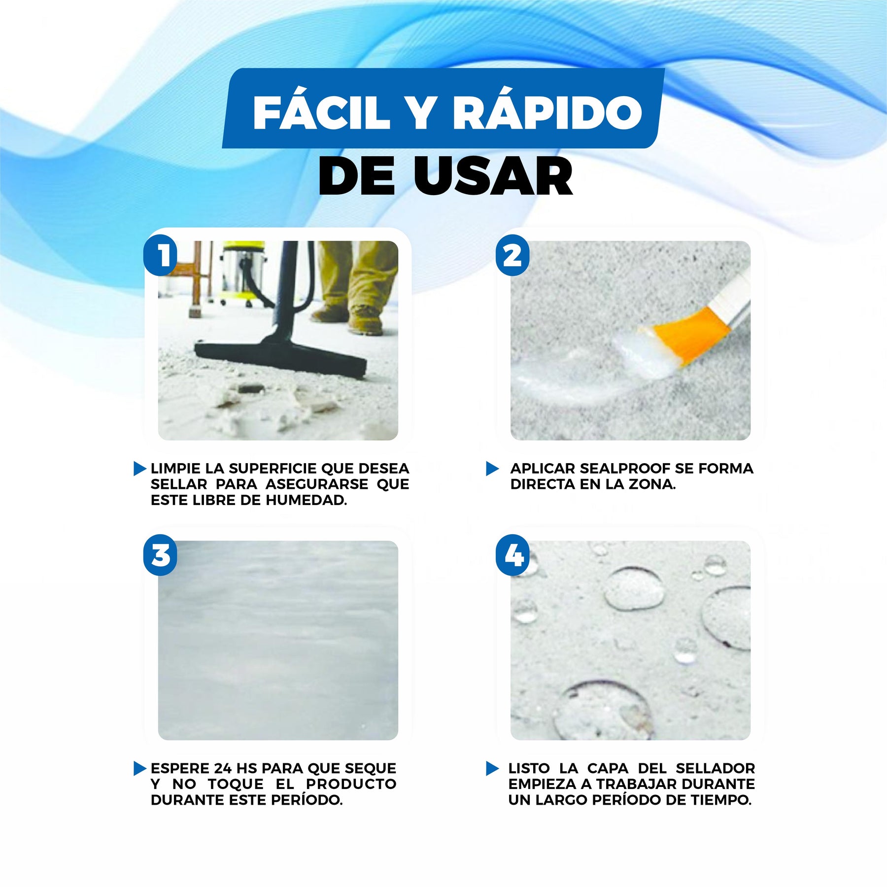 Sellador Impermeabilizante Invisible de Grietas y Fugas - SealProof©