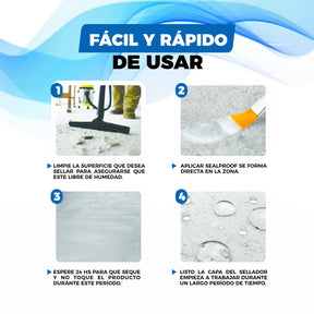 Sellador Impermeabilizante Invisible de Grietas y Fugas - SealProof©